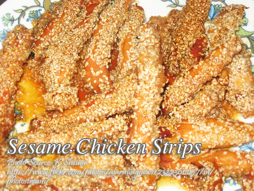 Sesame Chicken Strips