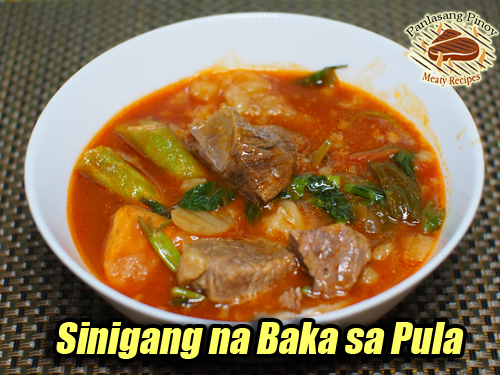 Sinigang na Baka sa Pula Pin It!