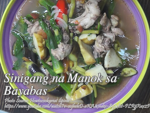 Sinigang na Manok sa Bayabas