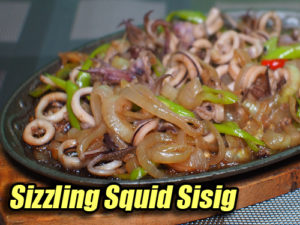 Sizzling Squid Sisig Pin It!