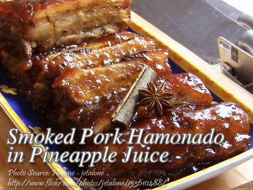 Smoked Pork Hamonado in pineapple juice