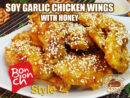 Soy Garlic Chicken Wings with Honey