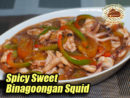 Spicy Sweet Binagoongan Squid