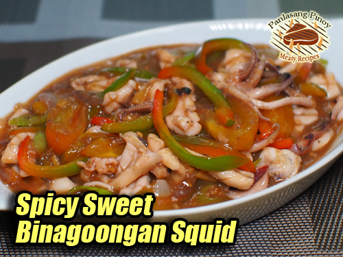 Spicy Sweet Binagoongang Pusit Pin It!