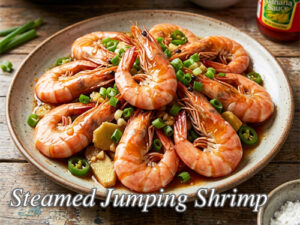 Steamed Jumping Shrimp Steamed Jumping Shrimps Pin It!