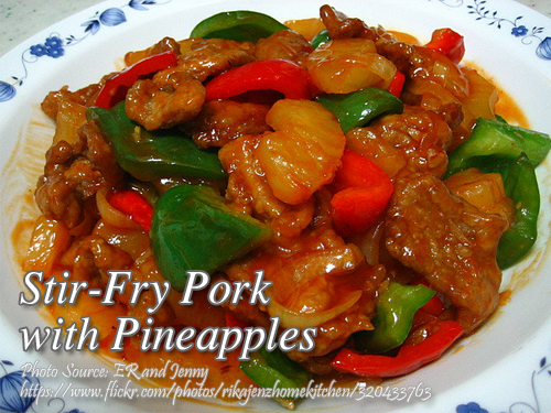 Stir-Fry Pork with Pineapples