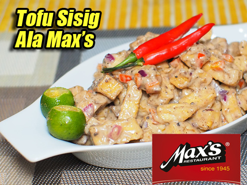 Tofu Sisig Ala Max's Pin It