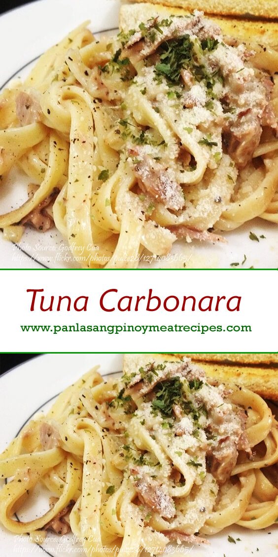 Tuna Carbonara Recipe Panlasang Pinoy Meaty Recipes
