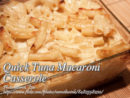 Quick Tuna Macaroni Casserole